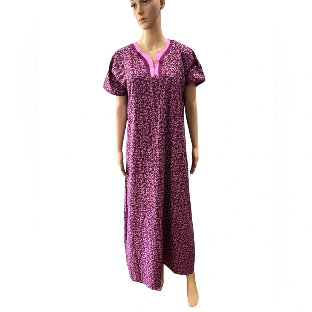 Marshal Nighties patio maxi kaftan muumuu vintage loungewear -L